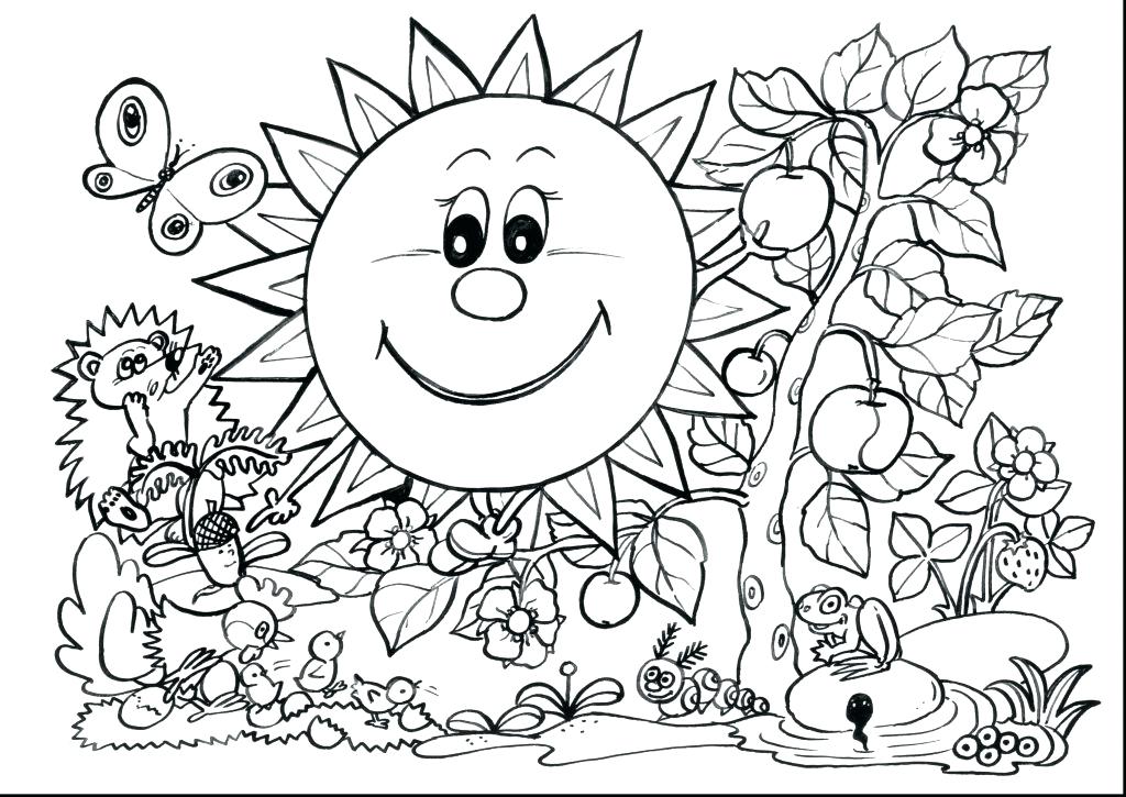 1024x725 Welcome Spring Coloring Pages First Grade Coloring Page First