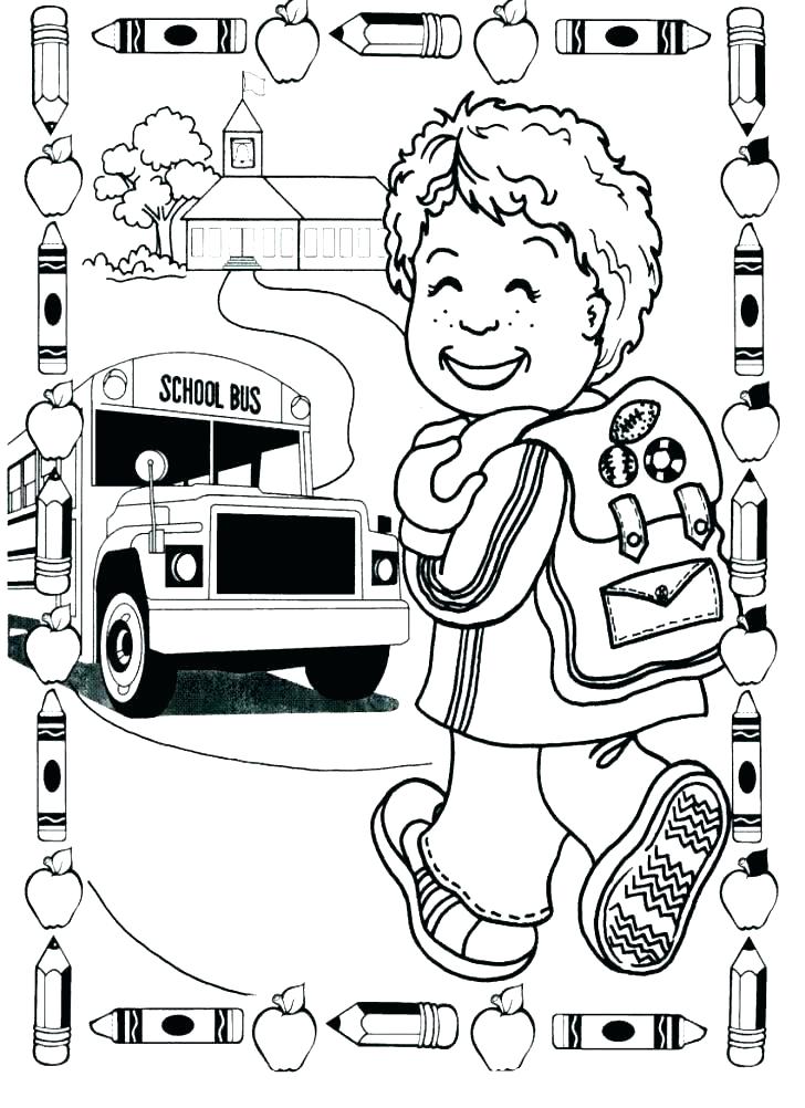 728x1002 Welcome To Kindergarten Coloring Page Welcome To Kindergarten
