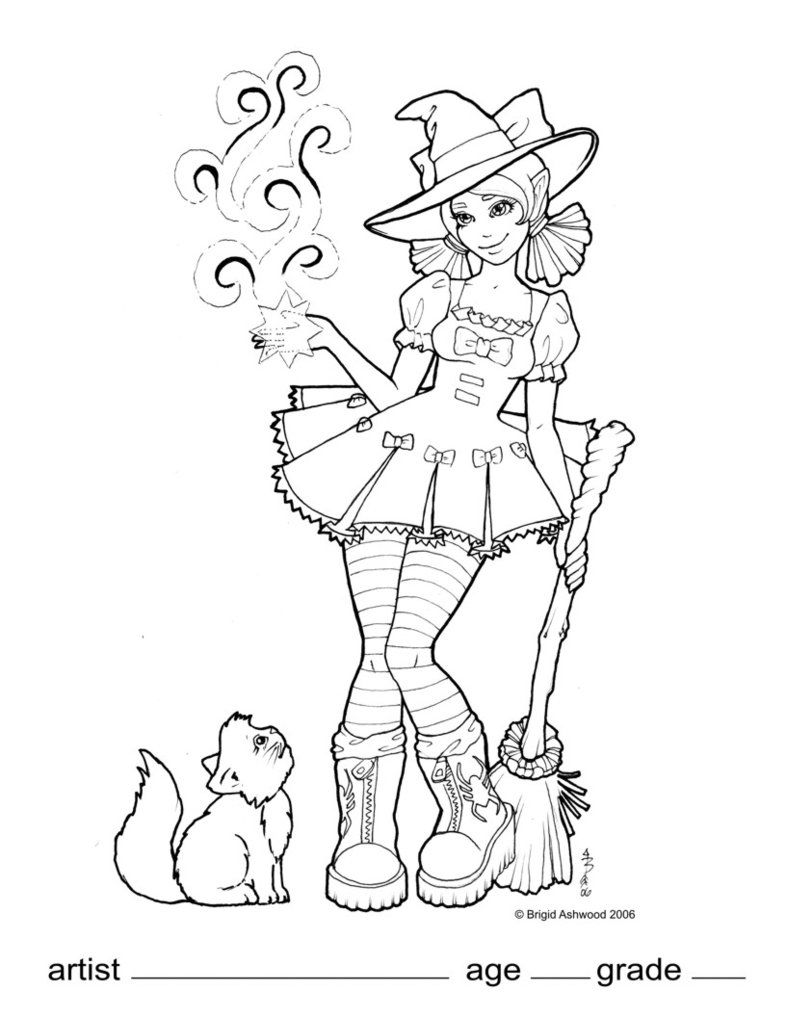 786x1017 Wicked Wendy Coloring Page
