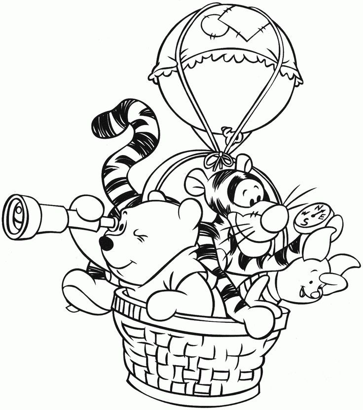 736x832 Best Winnie The Pooh Coloring Pictures Images