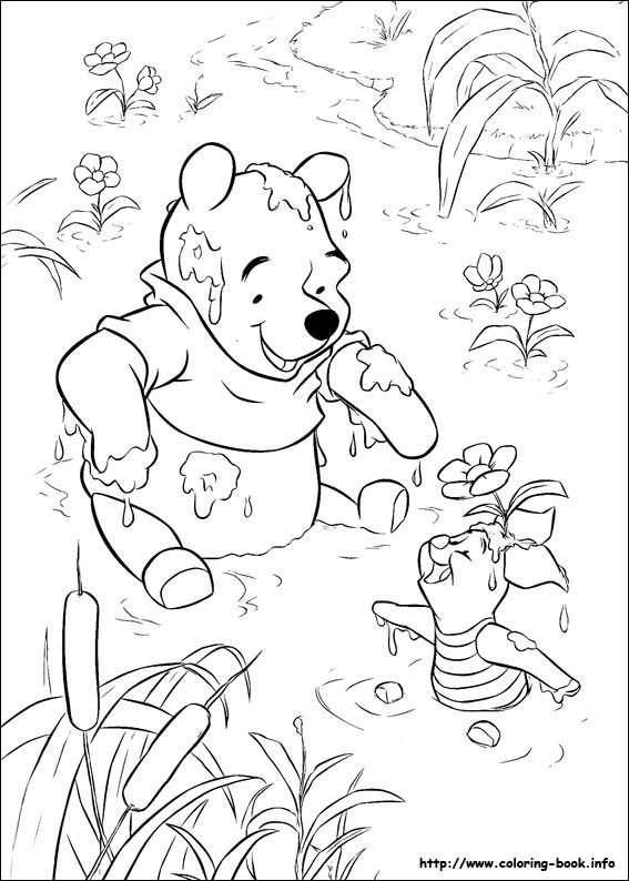 567x794 Winnie Pooh At Winnie The Pooh Coloring Pages