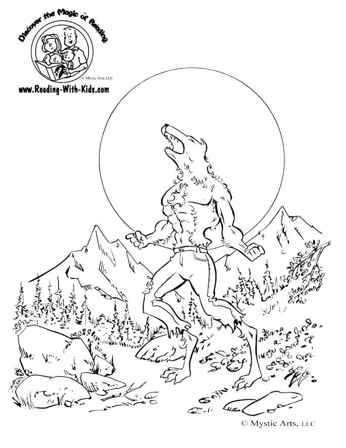 684x885 Halloween Wolfman Werewolf Coloring Page Color Halloween