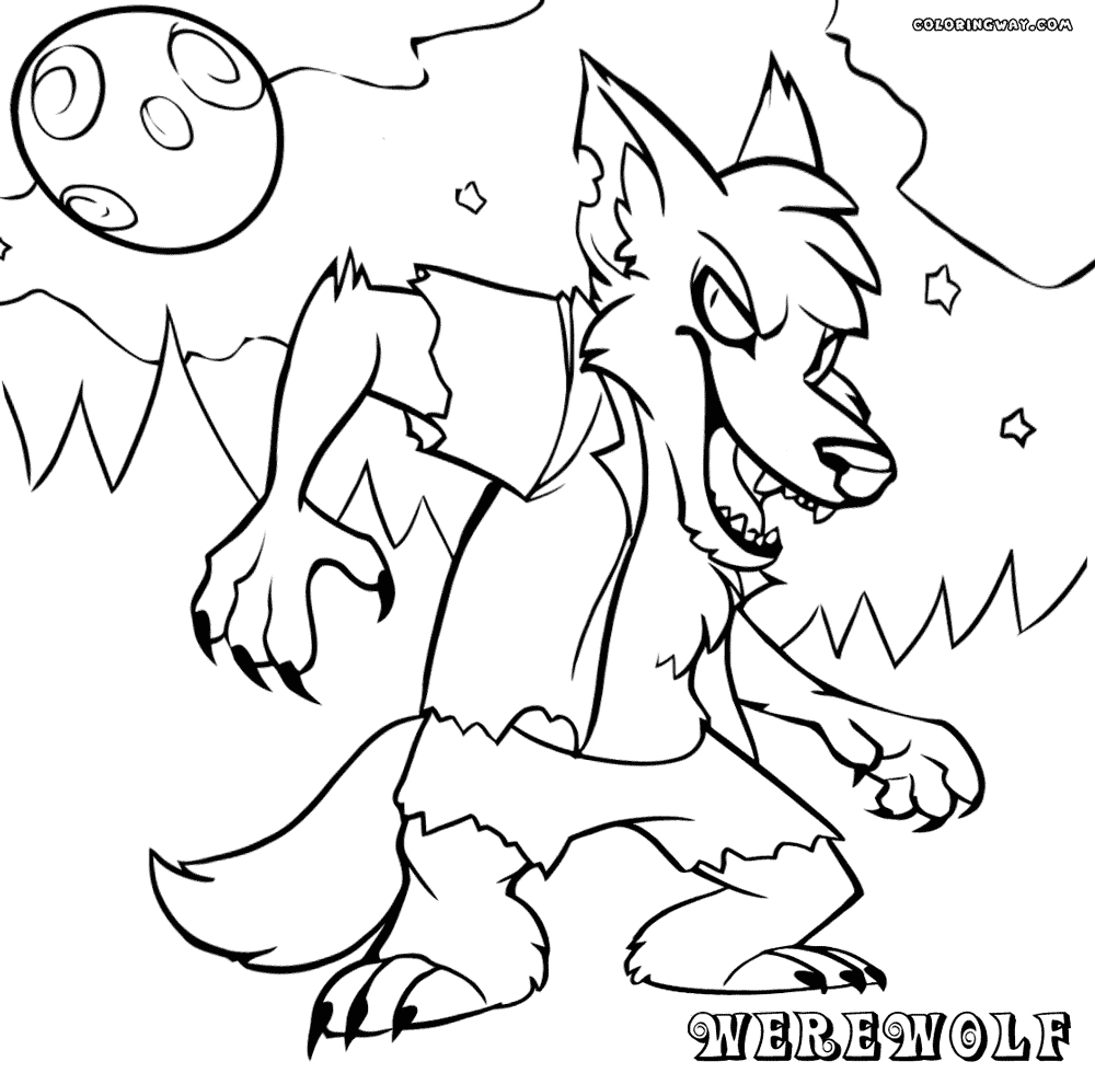 1000x980 Shrewd Werewolf Coloring Pages Printable Fr