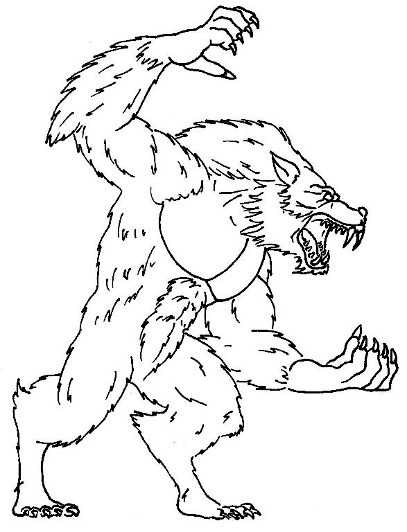 Werewolf Coloring Pages Printable at GetDrawings | Free download