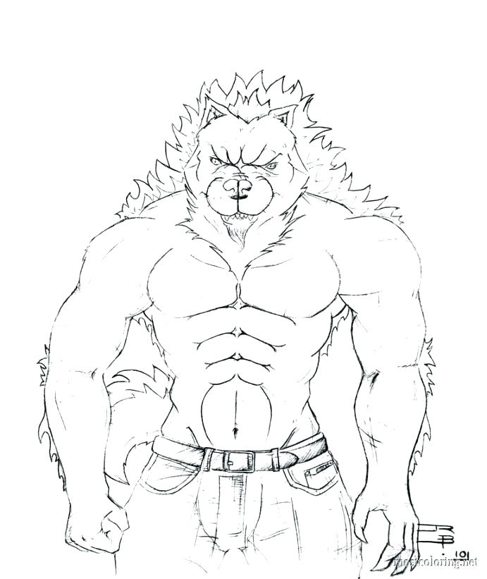 691x821 Werewolf Coloring Pages
