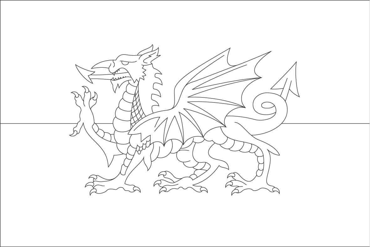 1181x788 Sampler Wales Flag Coloring Page West Virginia