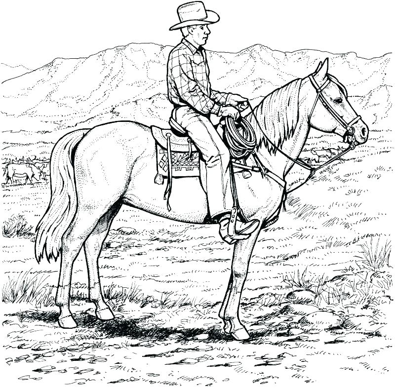 800x788 Western Coloring Sheets