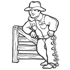 230x230 Cowboy Coloring Pages Photo Pic Western Coloring Pages