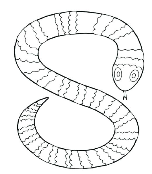 520x596 Rattlesnake Coloring Page Snake Coloring Picture Snake Coloring