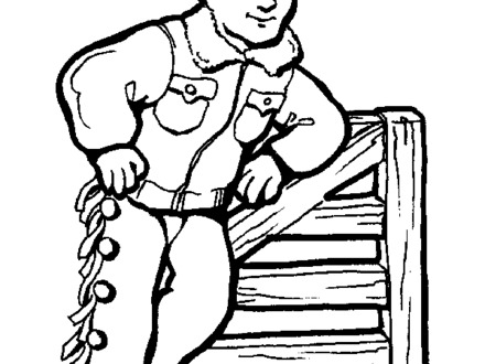 440x330 Cowboy Coloring Page, Western Themed Coloring Pages Az Coloring