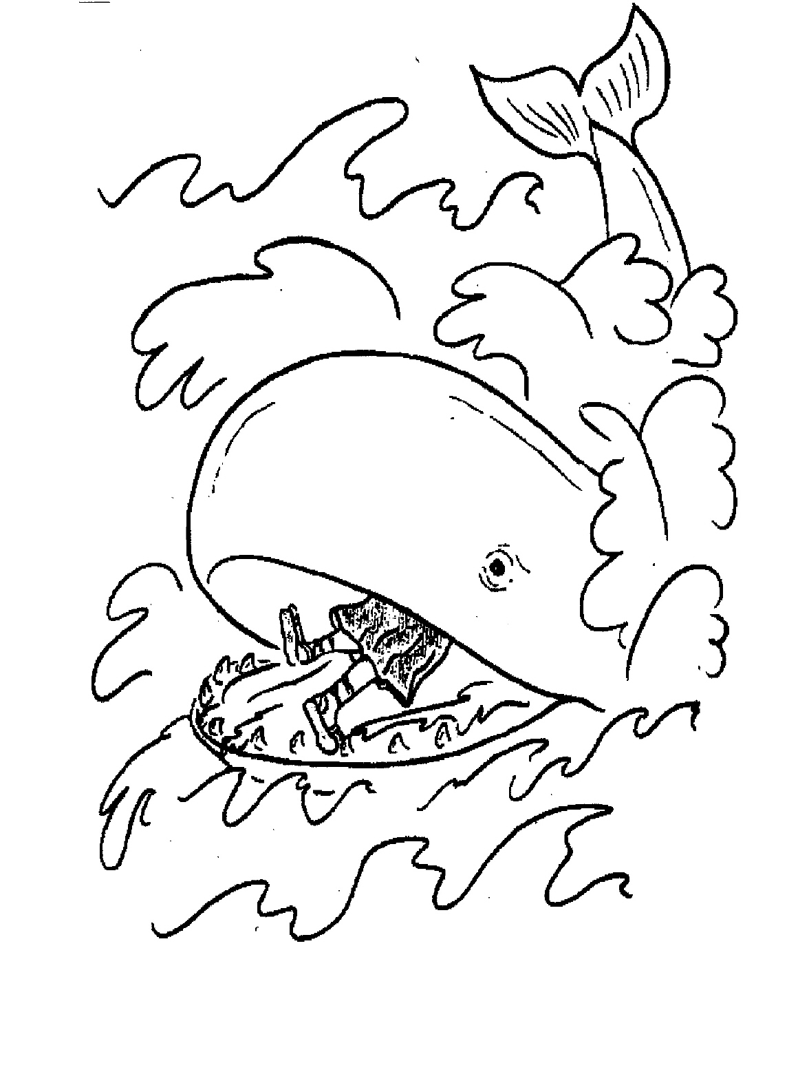 1176x1560 Free Printable Jonah And The Whale Coloring Pages Free