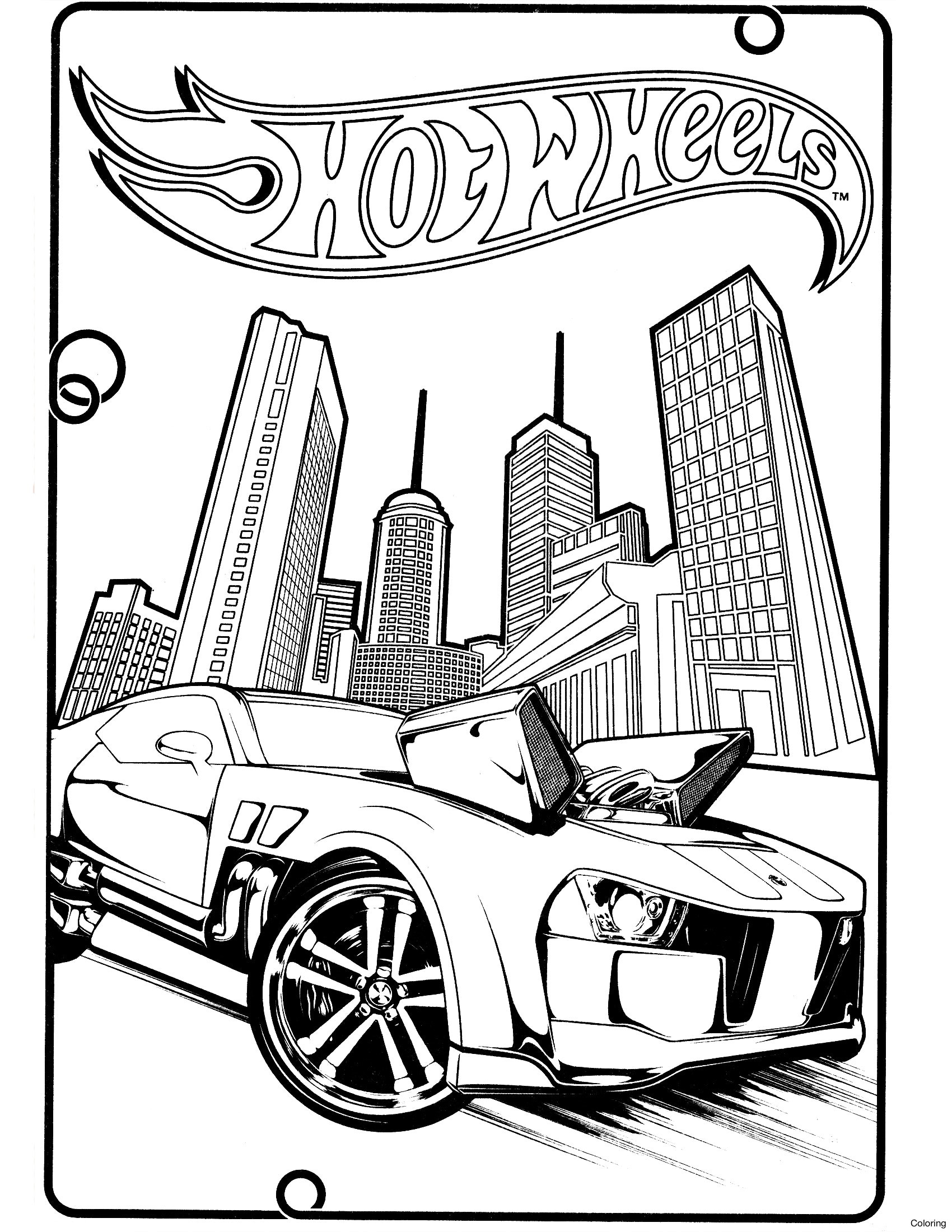 1700x2200 Hot Wheel Coloring Pages Team Wheels For Kids Free Printable