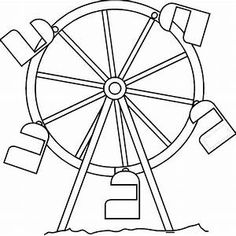 236x236 Carnival Starry Ferris Wheel Coloring Page Ayk World