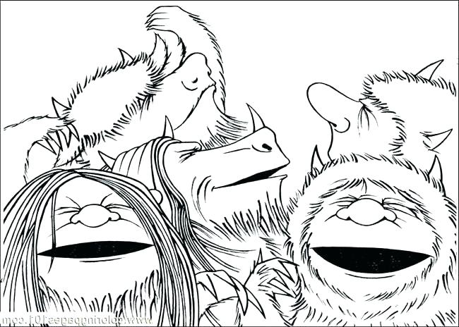 650x464 Where The Wild Things Are Coloring Page Index Coloring Pages Wild