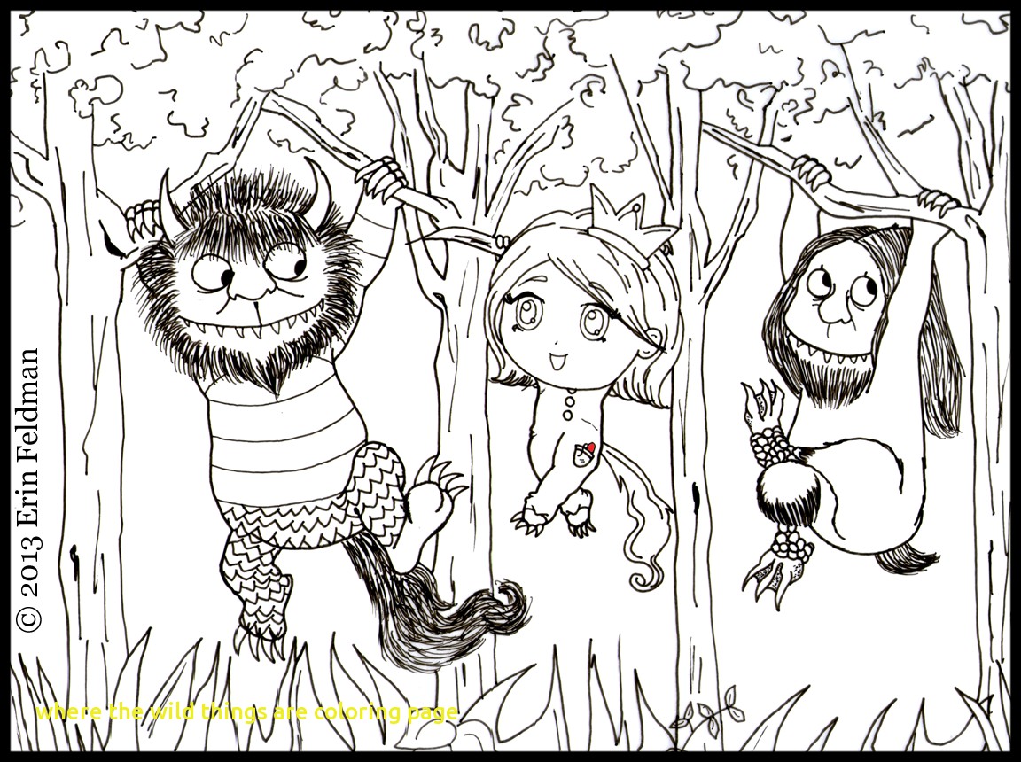 1152x860 Where The Wild Things Are Coloring Page With Within Pages