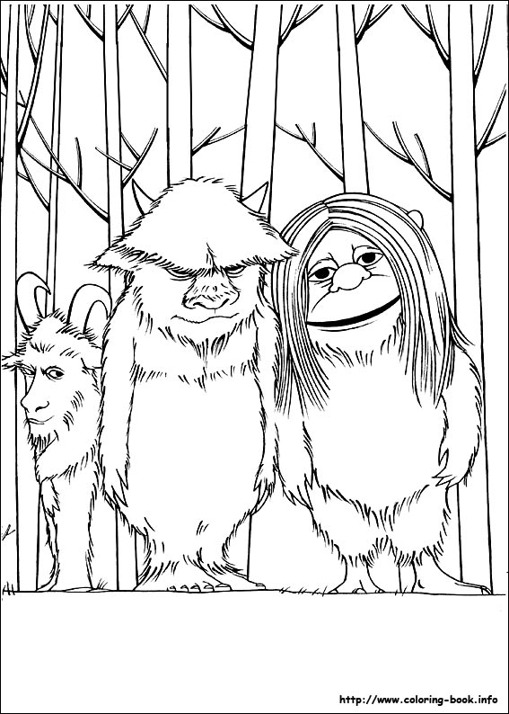 567x794 Where The Wild Things Are Coloring Picture