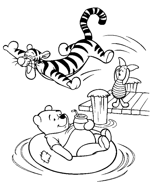 600x740 Winnie The Pooh Colouring Pages To Print Or Download For Free