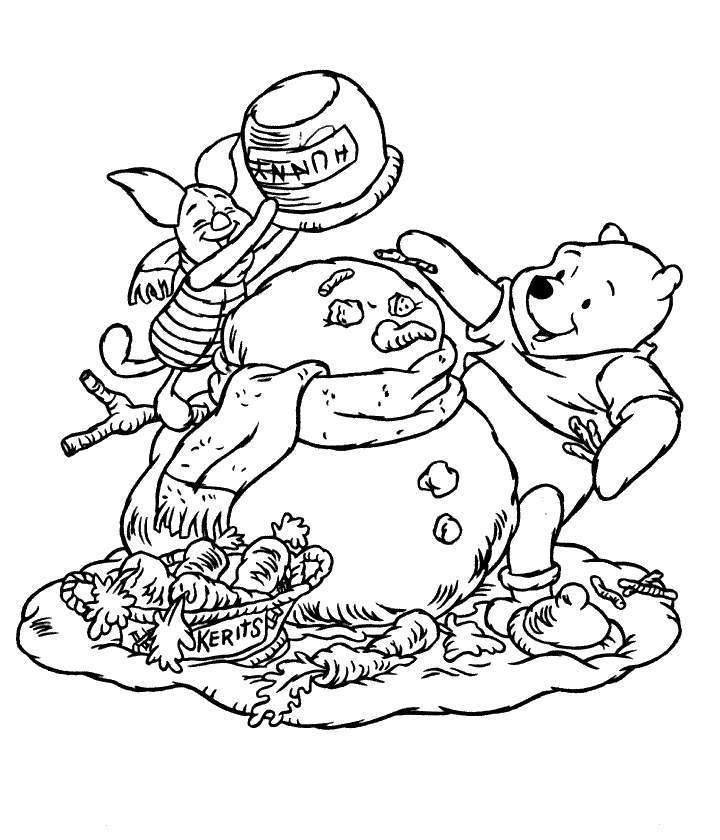 720x840 Winnie The Pooh And Piglet Coloring Pages