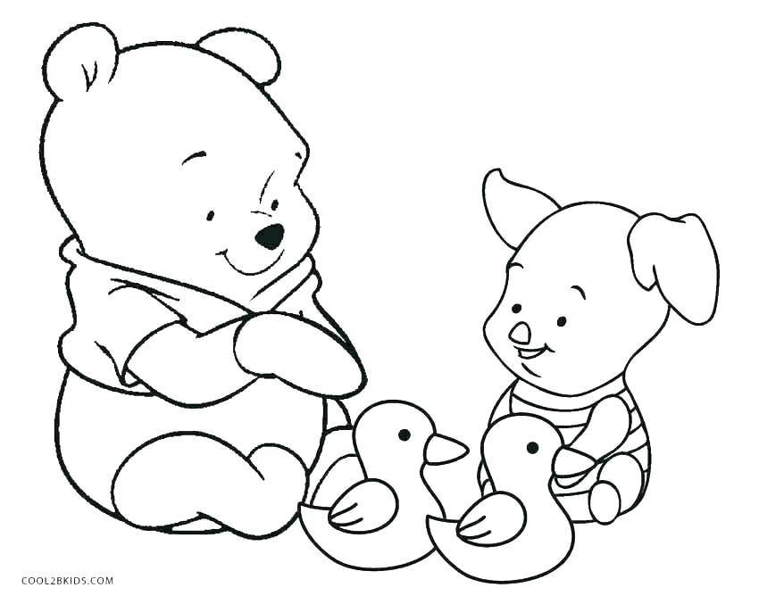 850x668 Coloring Pages Baby Winnie Pooh Winnie Pooh Coloring Pages
