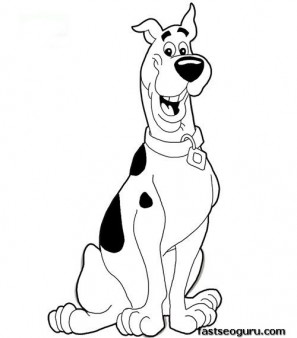 297x338 Printable Scooby Doo Coloring Page