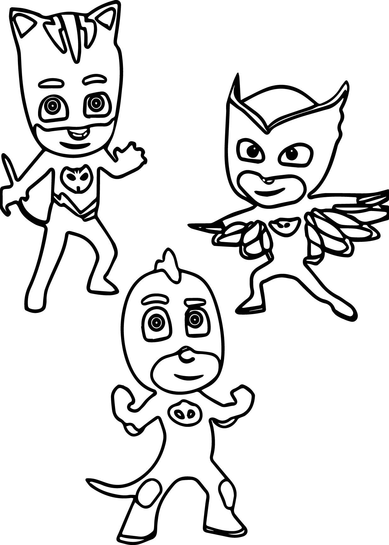 1237x1733 Pj Masks Coloring Pages Black And White Best Of Pj Masks Coloring