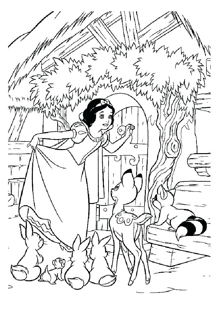700x991 Snow White And The Seven Dwarfs Coloring Pages Dwarfs Coloring