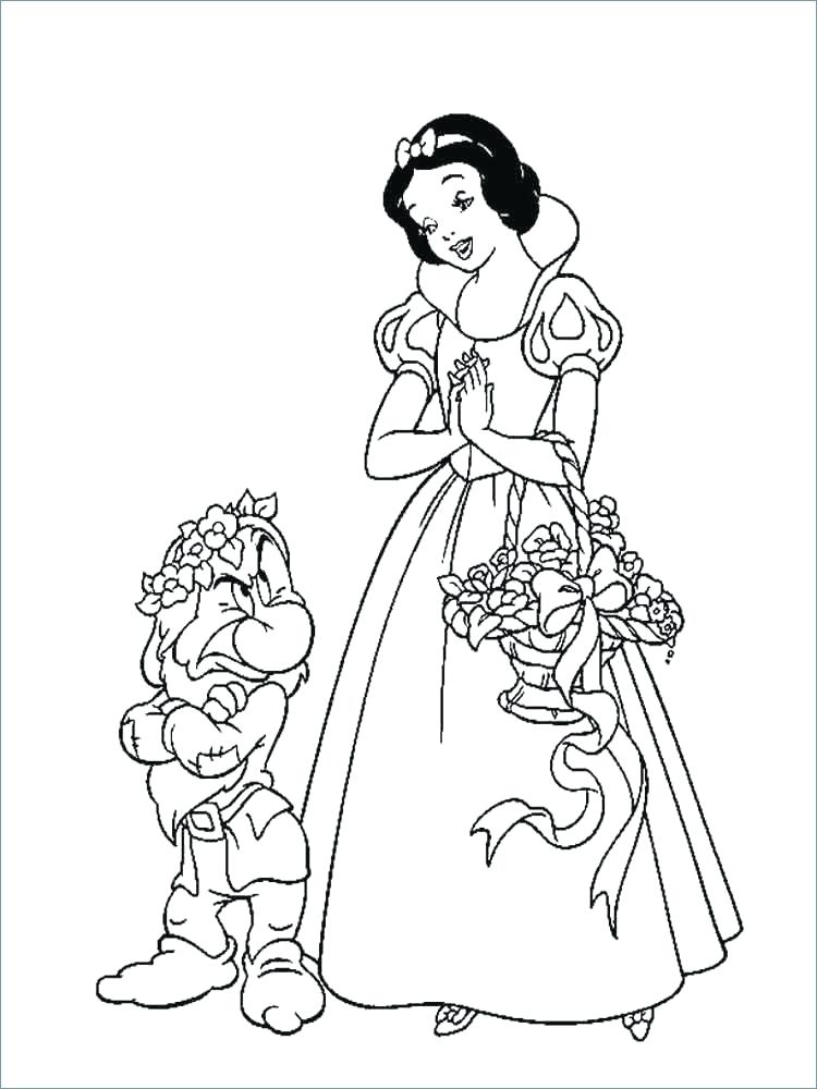 750x1000 Snow White Coloring Snow White Coloring Pages Download And Print