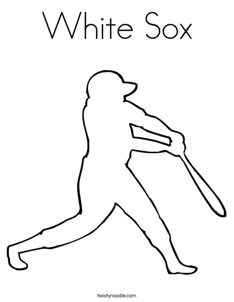468x605 White Sox Coloring Page