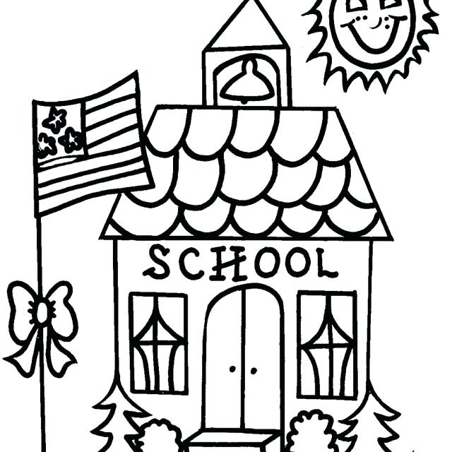 640x640 Houses Coloring Pages Free Coloring Pages Of A Schoolhouse