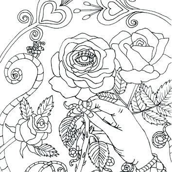 354x354 Wiccan Coloring Pages Coloring Pages Evil Eye Rose Coloring Page