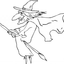 268x268 Wicked Witch Coloring Page Kids Drawing And Coloring Pages