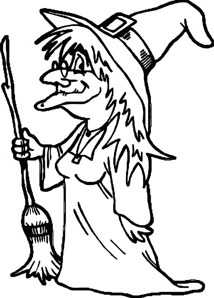 734x1024 Witch Coloring Pages Beautiful Adult Witch Coloring Pages Free