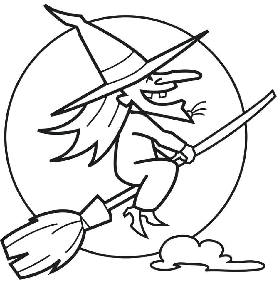 950x960 Wizard Of Oz Wicked Witch Coloring Page Free Printable Pages