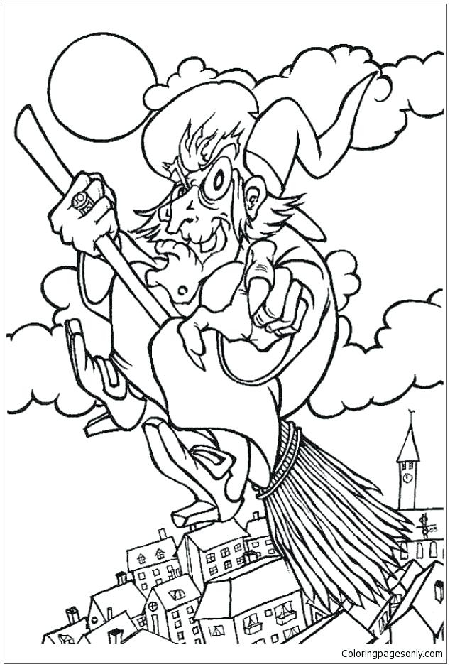 634x939 Witch Coloring Page Witch Colouring Pages Free Printable Witch