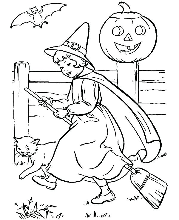 600x734 Witch Coloring Pages Wicked Witch Colouring Pages
