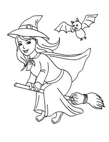 363x470 Witch Coloring Pages Witch Hat Coloring Page Witch Coloring Pages