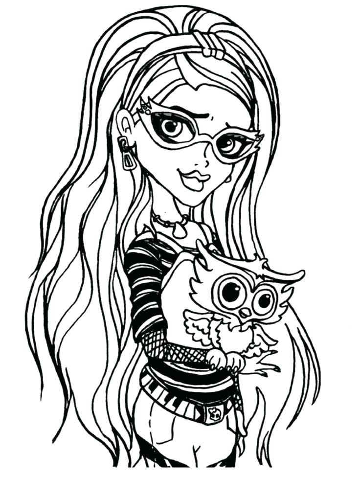 736x977 Monster High Color Pages Monster High Free Printable Coloring