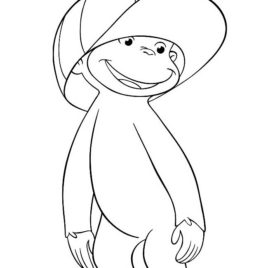 268x268 Monkey Template Animal Templates Free Premium Templates Snow