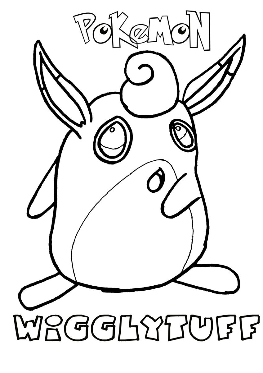 848x1200 Wigglytuff Pokemon Coloring Page