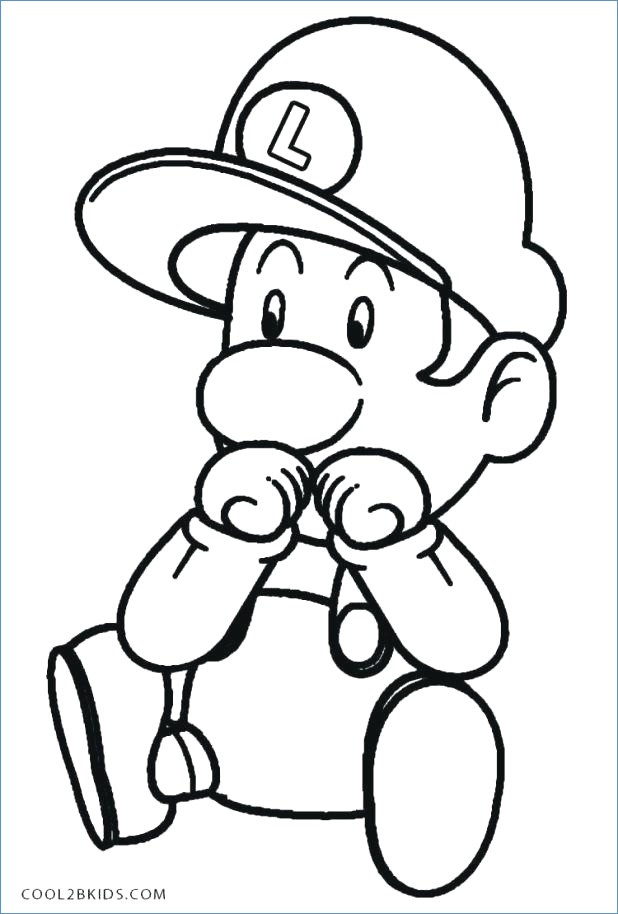 618x914 Free Printable Mario Coloring Pages Awesome Baby Princess Peach