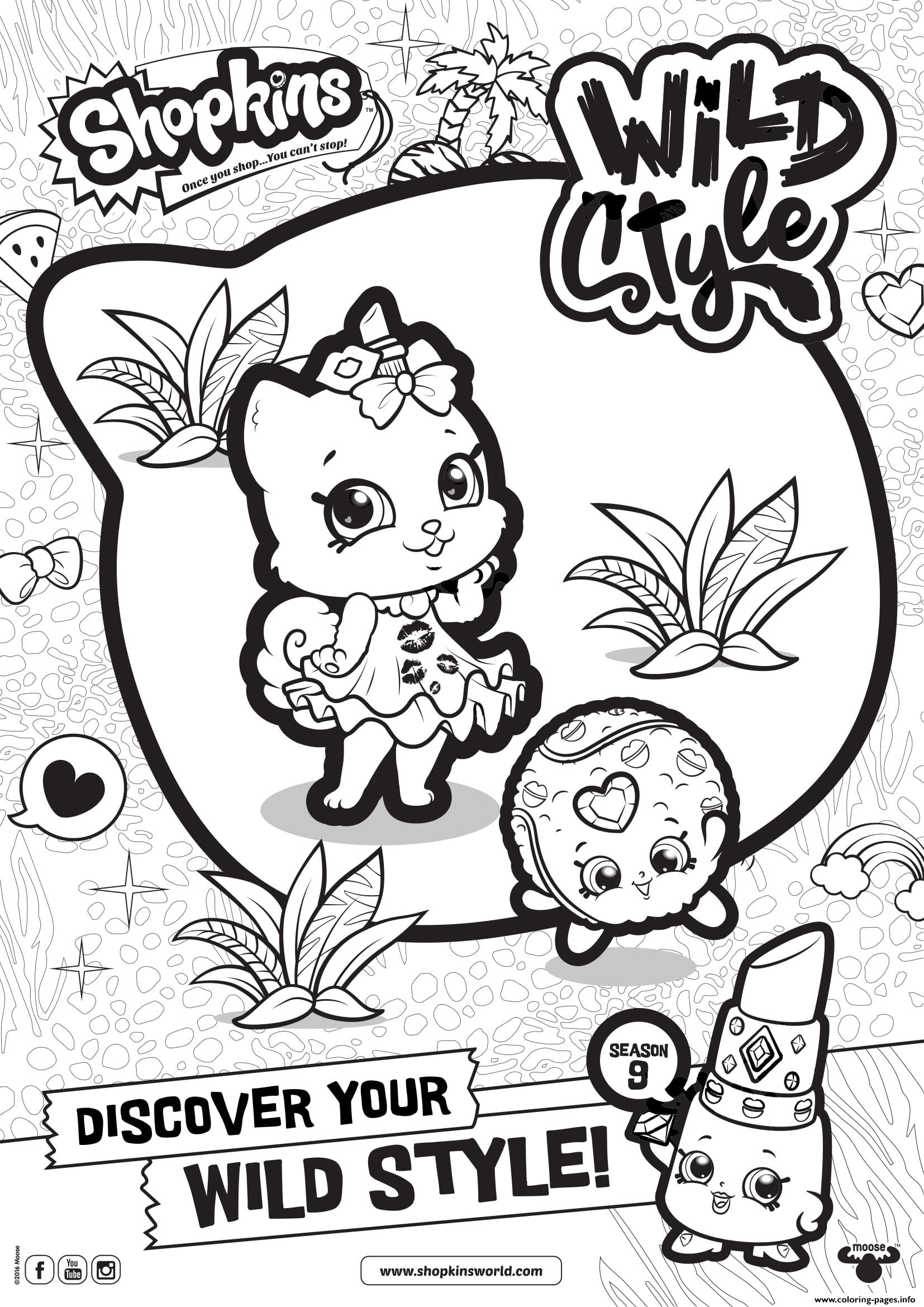 1654x2339 Shopkins Season Wild Style Coloring Pages Printable
