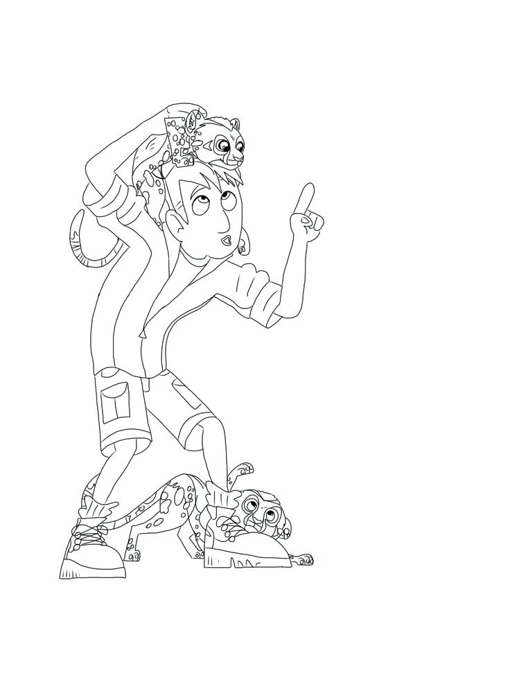 736x981 Wild Kratts Coloring Pages Print Kids Coloring Wild Printable