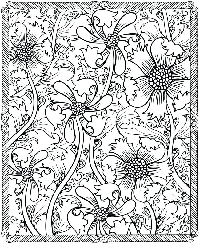 650x791 Wildflower Coloring Pages Hard Coloring Pages Images Celebrating