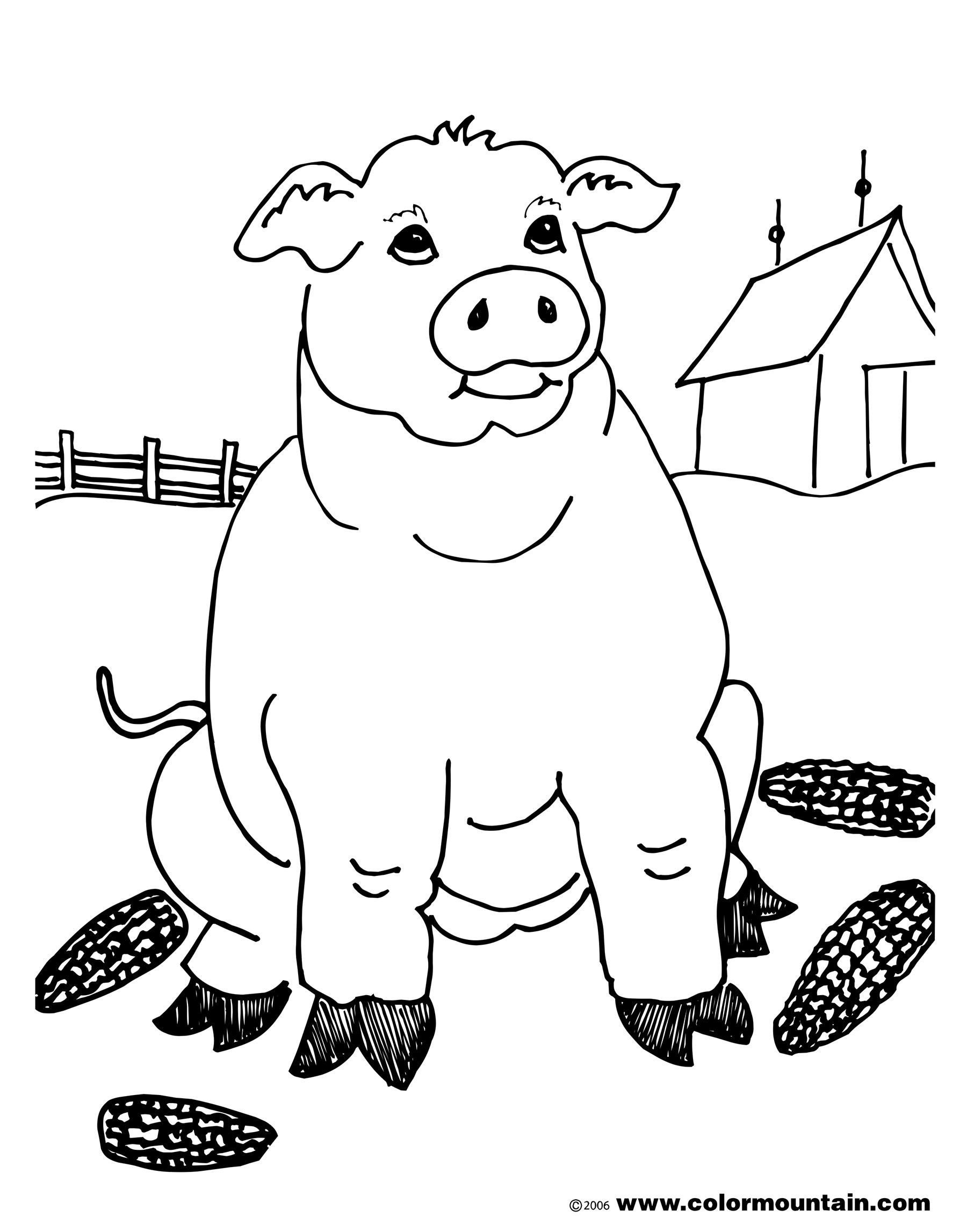 1800x2294 Hog Coloring Pages
