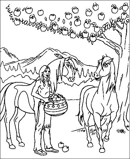 442x539 Coloring Pages Spirit The Wild Horse