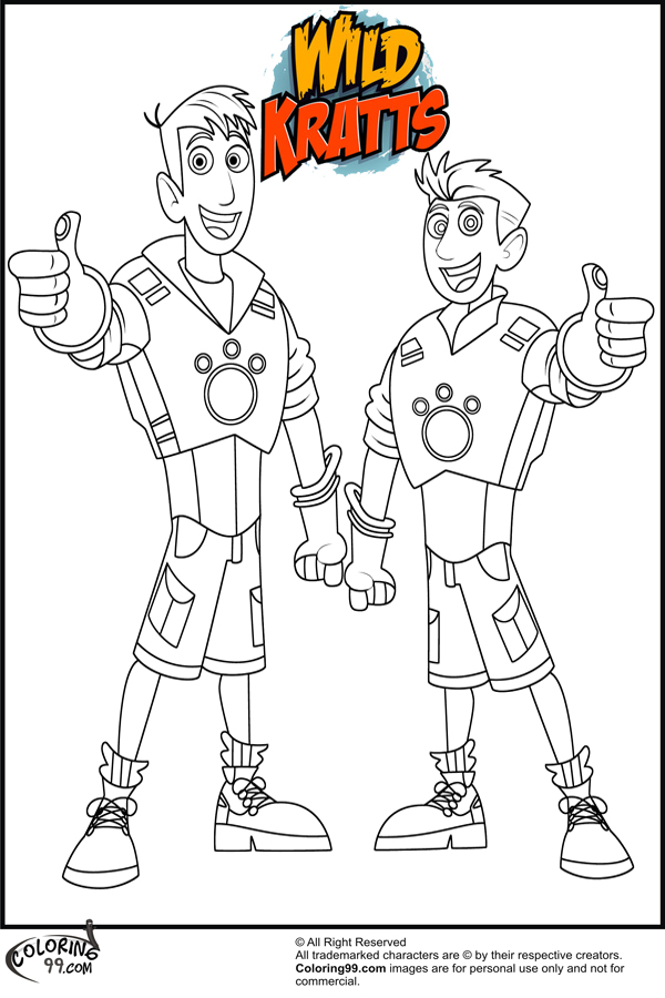 600x900 Wild Kratts Coloring Pages