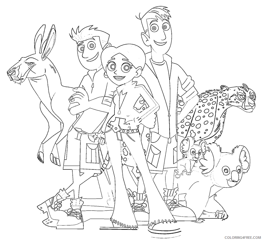 836x768 Wild Kratts Coloring Pages To Print