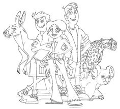 Wild Kratts Coloring Pages Free at GetDrawings | Free download