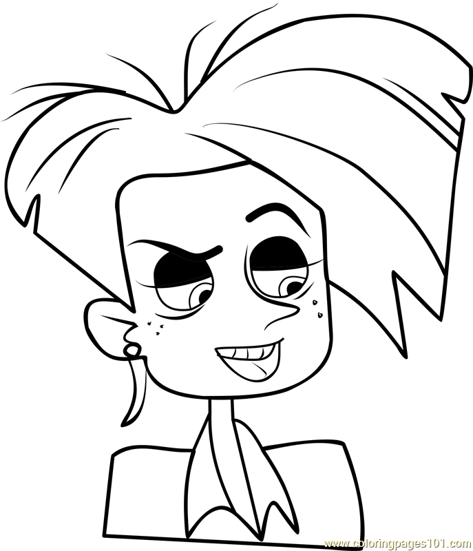 687x800 Dabio With Controller Coloring Page