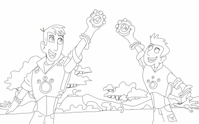 640x397 Printable Wild Kratts Coloring Pages